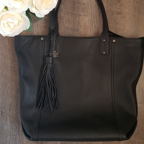 Lucky Brand Handbags - Lucky Brand Black Hayes Genuine Leather Tote NWOT